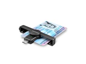 AXAGON CRE-SMPC, USB-C, black - ID card reader