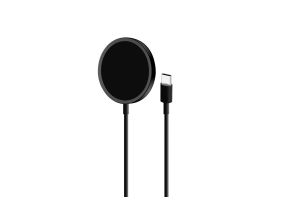 Puro Magnetic Wireless, USB-C, MagSafe, 1 m, must - Juhtmevaba laadija