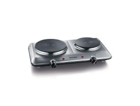 Severin, 2500 W, stainless steel - Tabletop stove with 2 cooking zones