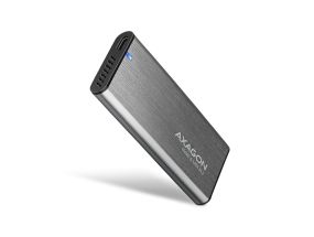 Axagon EEM2-SG2 Raw Box, USB-C, M.2 NVME, mSATA, hõbe - SSD korpus