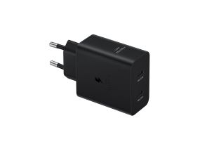 Samsung Dual USB-C, 50 W, must - Vooluadapter