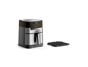 Tefal Easy Fry & Grill, 1400 Вт, нерж. сталь/черный - Аэрогриль