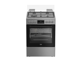 Beko, 72 L, laius 60 cm, roostevaba teras - Gaasipliit elektriahjuga