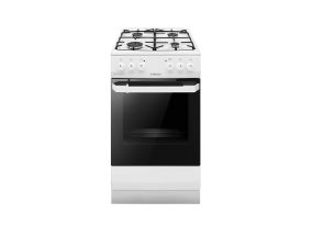Hansa, 62 L, white - Freestanding gas stove with electric oven