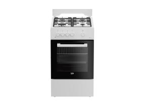 Beko, 60 L, laius 50 cm, valge - Gaasipliit
