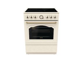 Gorenje, 11 функций, 71 л, ширина 60 см, бежевый - Керамическая плита