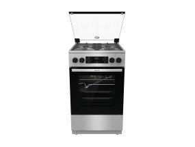 Gorenje, 70 L, width 50 cm, inox - Gas cooker with electric oven