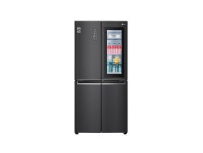 LG, InstaView, 530 л, высота 179 см, черный - SBS-холодильник