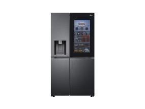 LG, InstaView, vee- ja jääautomaat veevõrguga, 635 L, kõrgus 179 cm, must - SBS-külmik
