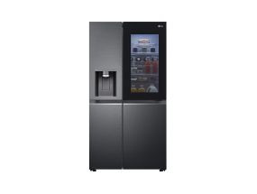 LG, InstaView, water and ice dispenser with water network, 635 L, height 179 cm, black - SBS refrigerator