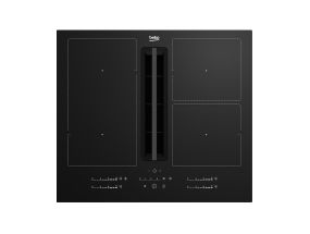 Beko, width 60 cm, black - Integrated induction cooker with hood