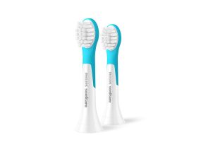 Philips For Kids, 2 pcs, white/blue - Spare brushes