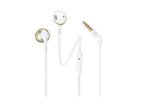 JBL Tune 205, white/gold - In-ear headphones