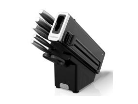 Ninja StaySharp, 6-osaline komplekt, roostevaba teras/must - Nugade komplekt ja noaplokk