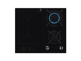 Electrolux, laius 60 cm, must - Integreeritav induktsioon-gaasipliidiplaat