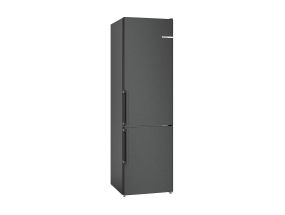 Bosch, NoFrost, 321 L, height 186 cm, black stainless steel - Refrigerator