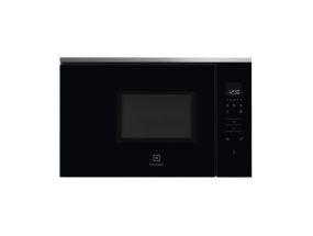 Electrolux, 17 L, 800 W, must/roostevaba teras - Integreeritav mikrolaineahi