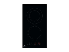 Electrolux 300 Domino, raamita, laius 29 cm, must - Integreeritav keraamiline pliidiplaat