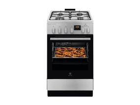 Electrolux Steambake, 58 L, laius 50 cm, roostevaba teras - Gaasipliit elektriahjuga