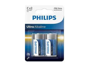 2 x Batteries PHILIPS LR14E C 2 Ultra Alkaline