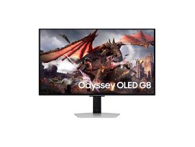 Samsung Odyssey OLED G8, 32'', 240 Гц, UHD, OLED, серебристый - Монитор