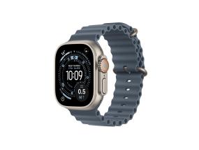 Apple Watch Ultra 3, 49 mm, Ocean Band, titaan / sinine - Nutikell