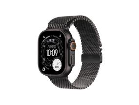 Apple Watch Ultra 3, 49 mm, Titanium Milanese Loop, Large, must titaan / must - Nutikell