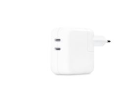 Apple, 35 Вт, двойной USB‑C, белый — адаптер для зарядки