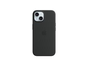 Apple Silicone Case with Magsafe, iPhone 15, must - Ümbris