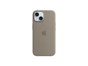 Apple Silicone Case with Magsafe, iPhone 15, pruun - Ümbris