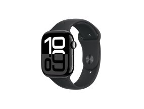 Apple Watch Series 10 GPS + Cellular, 46 mm, sport band, S/M, must alumiinium / must - Nutikell