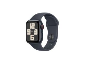 Apple Watch SE, 40 mm, GPS + Cellular, sport band, S/M, must alumiinium / must - Nutikell