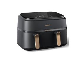 Philips 3000 Seeria Dual Basket Airfryer, 9 L, 2750 W, kaks korvi, must - Kuumaõhufritüür