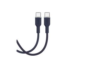Puro Soft, USB-C / USB-C, 1,5 m, tumesinine - Kaabel