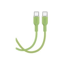 Puro Soft, USB-C / USB-C, 1,5 m, roheline - Kaabel