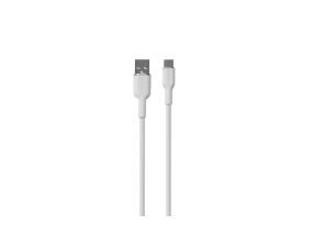 Puro Soft, USB-A / USB-C, 1.5 m, white - Cable