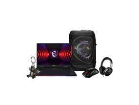 MSI Raider 18 HX A14V 20th Anniversary Bundle, 18'', 120 Hz, UHD+, Mini LED, i9, 32 GB, 1 TB, RTX 4070, core black - Notebook bundle