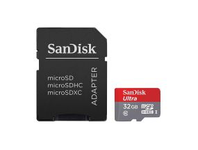 MicroSDXC с адаптером SanDisk Ultra + (32 ГБ)