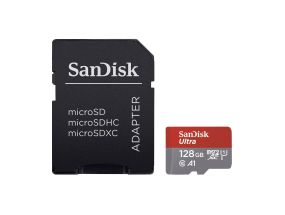 SANDISK Ultra microSD with SD Adapter, 128 GB - Memory card