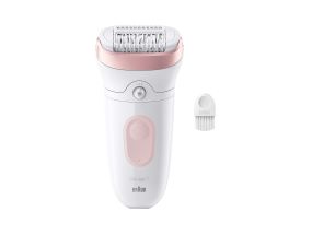 Braun Silk epil 7, сухое и влажное использование, белый/розовый - Эпилятор