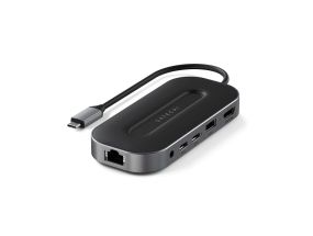 Satechi USB-4 Multiport + 2.5G Ethernet, tumehall - USB jagaja