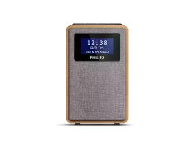 Philips, FM/DAB+, minimalist, brown - Compact radio