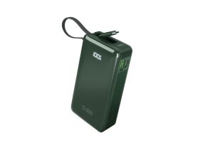 SBS LCD Power Bank, 10000 мАч, зеленый - Внешний аккумулятор