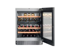 Liebherr, 34 bottles, height 82 cm, black - Integrated wine fridge