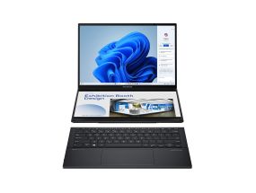 ASUS Zenbook DUO, 2x 14'', 3K, OLED, touch, 120 Hz, Ultra 9, 32 GB, 1 TB, W11P, ENG, inkwell gray - Notebook