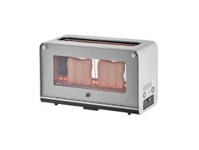 WMF Lono, 1300 W, silver/clear - Glass toaster