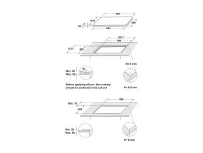 Whirlpool, toplettsoon, laius 59 cm, valge - Integreeritav gaasipliidiplaat