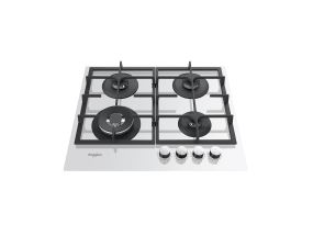 Whirlpool, double zone, width 59 cm, white - Integrated gas hob