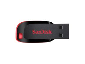 SanDisk Cruzer Blade, USB-A, 64 GB, must - Mälupulk