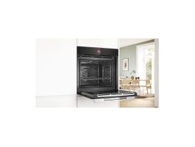 Bosch, Series 8, hydrolytic cleaning, 71 L, black - Built-in oven